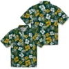 Oakland Athletics Hawaiian Shirt - Tropical Floral Pattern Aloha Shirt
