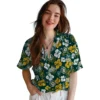 Oakland Athletics Hawaiian Shirt - Tropical Floral Pattern Aloha Shirt
