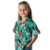 Oakland Athletics Hawaiian Shirt - Personalized Hibiscus Blossoms Green Aloha Shirt
