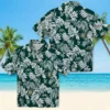 Oakland Athletics Hawaiian Shirt - Tropical Leaf Green White Aloha Shirt