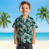 Oakland Athletics Hawaiian Shirt - Tropical Leaf Green White Aloha Shirt
