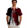Atlanta Falcons Hawaiian Shirt � Personalized Edgy Streaks Red White, Casual Button Down For Men & Women