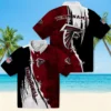 Atlanta Falcons Hawaiian Shirt � Personalized Edgy Streaks Red White, Casual Button Down For Men & Women
