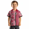 Atlanta Falcons Hawaiian Shirt � Personalized Hibiscus Arrows Red White, Casual Button Down For Men & Women