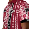 Atlanta Falcons Hawaiian Shirt � Personalized Hibiscus Arrows Red White, Casual Button Down For Men & Women