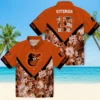Baltimore Orioles Hawaiian Shirt - Personalized Hibiscus Arrows Orange White - Gift For Men, Women
