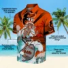 Baltimore Orioles Hawaiian Shirt - Personalized Tribal Stripes Orange White - Gift For Men, Women