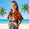 Baltimore Orioles Hawaiian Shirt - Personalized Tribal Stripes Orange White - Gift For Men, Women