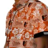 Baltimore Orioles Hawaiian Shirt - Personalized Tribal Stripes Orange White - Gift For Men, Women