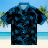 Carolina Panthers Hawaiian Shirt � Personalized Botanical Print Black, Casual Button Down For Men & Women