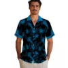 Carolina Panthers Hawaiian Shirt � Personalized Botanical Print Black, Casual Button Down For Men & Women