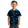 Carolina Panthers Hawaiian Shirt � Personalized Botanical Print Black, Casual Button Down For Men & Women