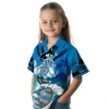 Carolina Panthers Hawaiian Shirt � Personalized Surfing Skeleton Blue, Casual Button Down For Men & Women