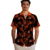 Cincinnati Bengals Hawaiian Shirt � Personalized Botanical Print Black, Casual Button Down For Men & Women