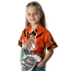 Cincinnati Bengals Hawaiian Shirt � Personalized Surfing Skeleton Orange Blue, Casual Button Down For Men & Women