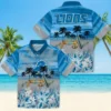 Detroit Lions Hawaiian Shirt - Personalized Tropical Canoe Blue Aloha Shirt