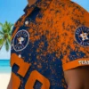 Houston Astros Hawaiian Shirt - Personalized Star Stripes Blue Aloha Shirt