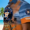 Houston Astros Hawaiian Shirt - Personalized Tropical Canoe Blue Aloha Shirt