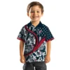 Houston Texans Hawaiian Shirt - Personalized Baseball Floral Floral Wave Blue White Aloha Shirt