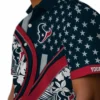 Houston Texans Hawaiian Shirt - Personalized Baseball Floral Floral Wave Blue White Aloha Shirt