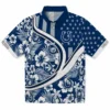 Indianapolis Colts Hawaiian Shirt - Personalized Floral Wave Blue White Aloha Shirt