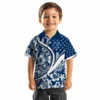 Indianapolis Colts Hawaiian Shirt - Personalized Floral Wave Blue White Aloha Shirt