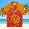 Kansas City Chiefs Hawaiian Shirt - Personalized Baseball Floral Star Stripes Red Aloha Shirt