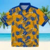 Los Angeles Rams Hawaiian Shirt - Personalized Baseball Floral Botanical Print Orange Aloha Shirt