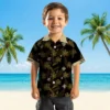 New Orleans Saints Hawaiian Shirt - Personalized Botanical Print Black Aloha Shirt