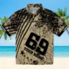 New Orleans Saints Hawaiian Shirt - Personalized Star Stripes Gold Aloha Shirt