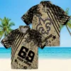 New Orleans Saints Hawaiian Shirt - Personalized Star Stripes Gold Aloha Shirt