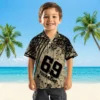 New Orleans Saints Hawaiian Shirt - Personalized Star Stripes Gold Aloha Shirt