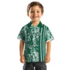 New York Jets Hawaiian Shirt - Personalized Hibiscus Arrows Green White Aloha Shirt