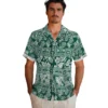 New York Jets Hawaiian Shirt - Personalized Tribal Stripes Green White Aloha Shirt