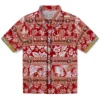 San Francisco 49ers Hawaiian Shirt - Personalized Tribal Stripes Red White Aloha Shirt
