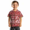 San Francisco 49ers Hawaiian Shirt - Personalized Tribal Stripes Red White Aloha Shirt
