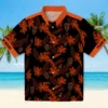 San Francisco Giants Hawaiian Shirt - Personalized Botanical Print Black Aloha Shirt