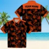 San Francisco Giants Hawaiian Shirt - Personalized Botanical Print Black Aloha Shirt