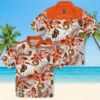 San Francisco Giants Hawaiian Shirt - Personalized Floral Baseball Orange White Aloha Shirt