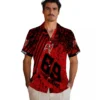 Tampa Bay Buccaneers Hawaiian Shirt - Personalized Star Stripes Red Aloha Shirt