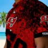 Tampa Bay Buccaneers Hawaiian Shirt - Personalized Star Stripes Red Aloha Shirt