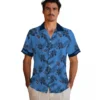 Tennessee Titans Hawaiian Shirt - Personalized Botanical Print Blue Aloha Shirt