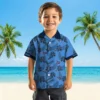 Tennessee Titans Hawaiian Shirt - Personalized Botanical Print Blue Aloha Shirt