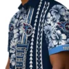 Tennessee Titans Hawaiian Shirt - Personalized Hibiscus Arrows Navy White Aloha Shirt