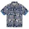 Tennessee Titans Hawaiian Shirt - Personalized Tribal Stripes Navy White Aloha Shirt
