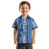 Toronto Blue Jays Hawaiian Shirt - Personalized Hibiscus Arrows Blue White Aloha Shirt