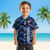 Toronto Blue Jays Hawaiian Shirt - Personalized Palm Silhouettes Blue Aloha Shirt
