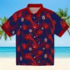 Washington Nationals Hawaiian Shirt - Personalized Botanical Print Blue Aloha Shirt