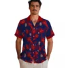 Washington Nationals Hawaiian Shirt - Personalized Botanical Print Blue Aloha Shirt
