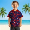 Washington Nationals Hawaiian Shirt - Personalized Botanical Print Blue Aloha Shirt